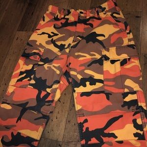 Orange Camo Pants